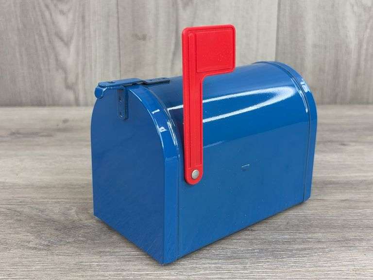 Blue Locking Mailbox Bank, 6”, Decals Included