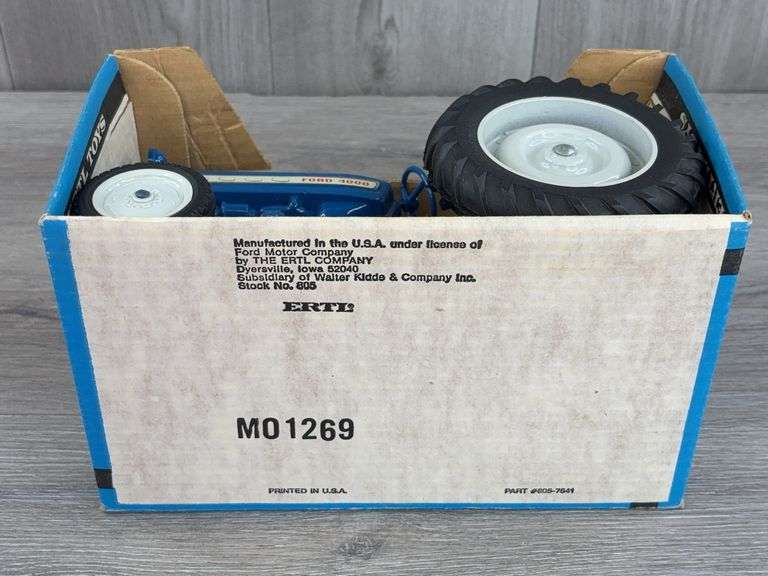 Ford 4000 WF, 1/12, Ertl Toys, Stock #805, 3 PT.