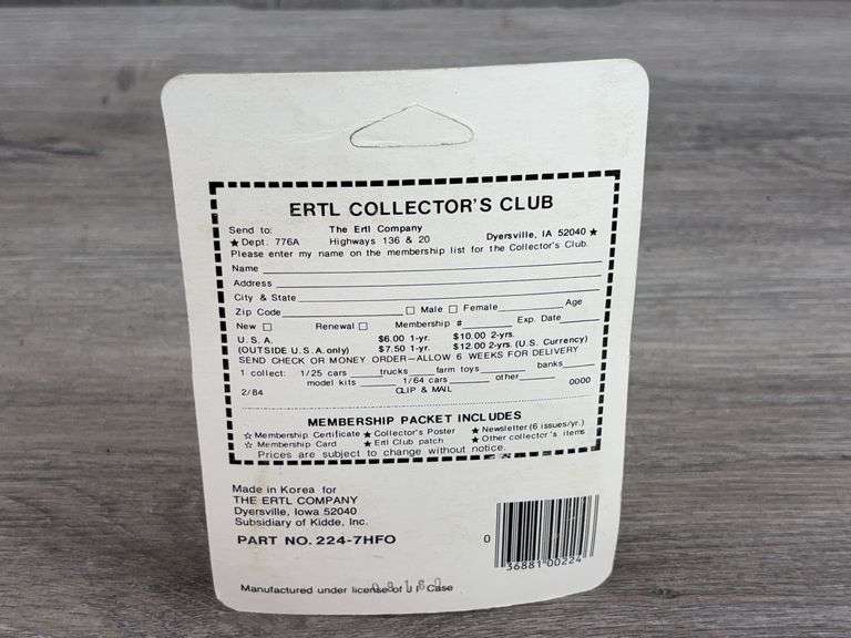 Case 2594 WF, 1/64, Ertl, Die-Cast Tractor