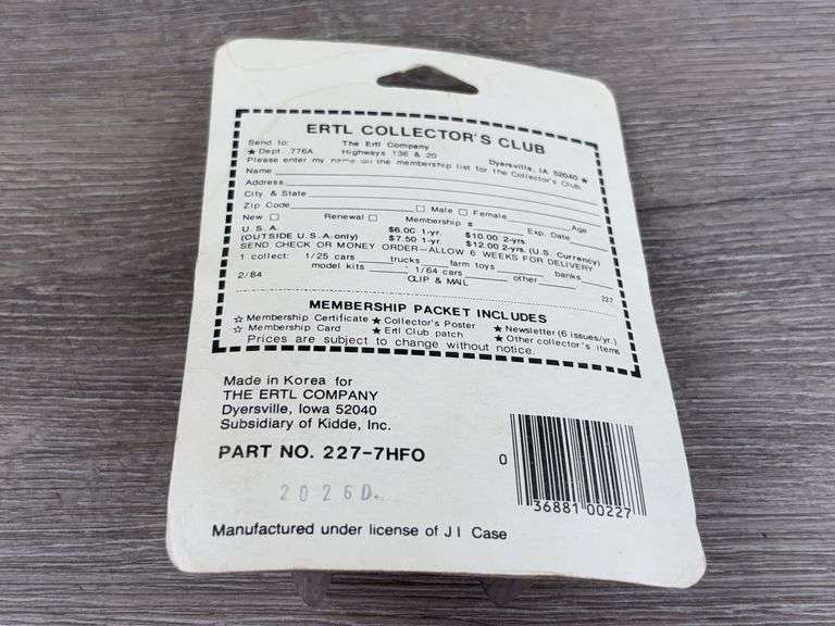 Case International 2594 WF, 1/64, Ertl, Die-Cast Tractor