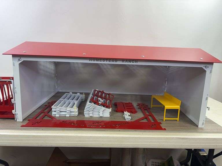 Custom Homestead Ranch Metal Barn, 35 3/4”Wx24 1/2”Dx14 1/2”H