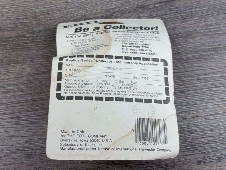 International 5088 WF, 1/64, Ertl, Die-Cast Tractor