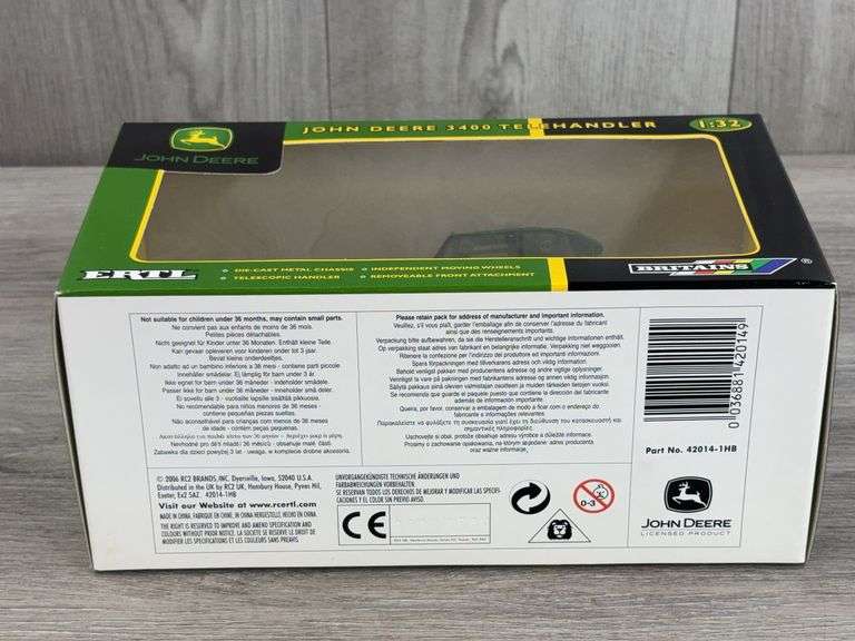 John Deere 3400 Telehandler, 1/32, Ertl Britains
