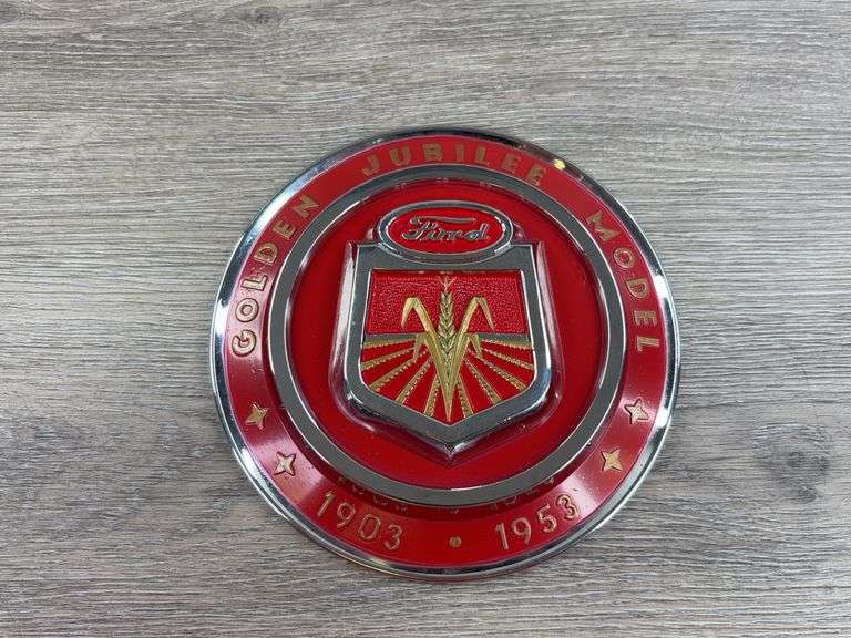 Ford Golden Jubilee Replica Emblem, 5 3/4”