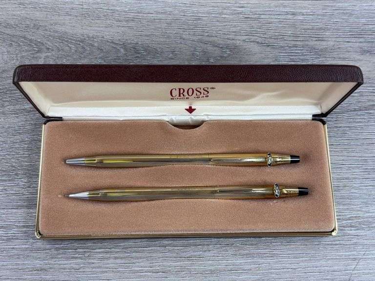 Ford Cross Pen/Pencil Set, 10KT. Gold Filled