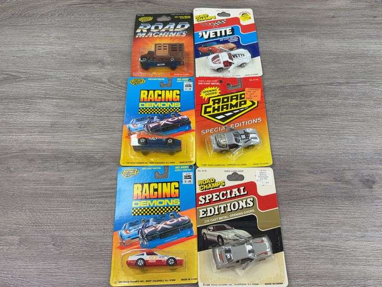 6 Road Champs Cars, 3”