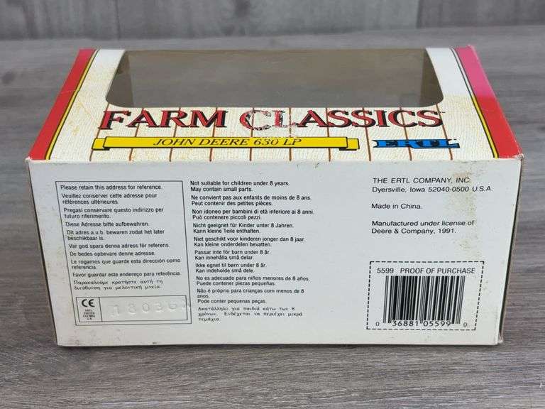 John Deere 630 LP WF, 1/43, Farm Classics, Ertl