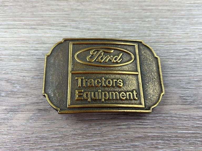 Ford Tractors/Equipment Belt Buckle, 3 1/4”W, A.I. Morrison & Co.