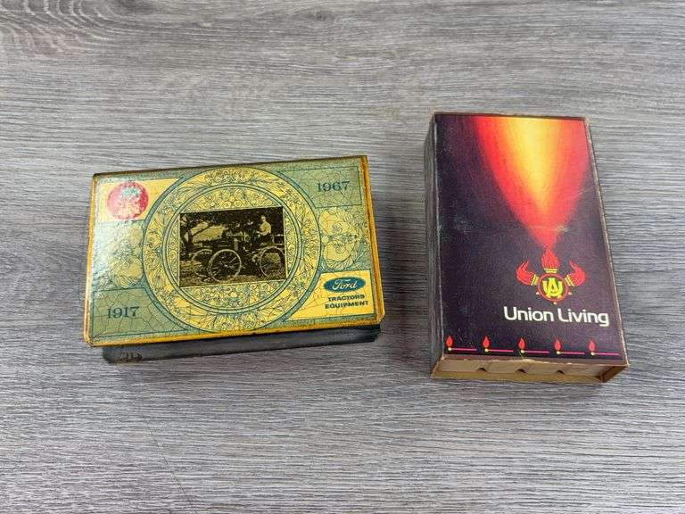 Ford Tractors/Equipment Tin Union Living Matches Case, 4 1/4”W