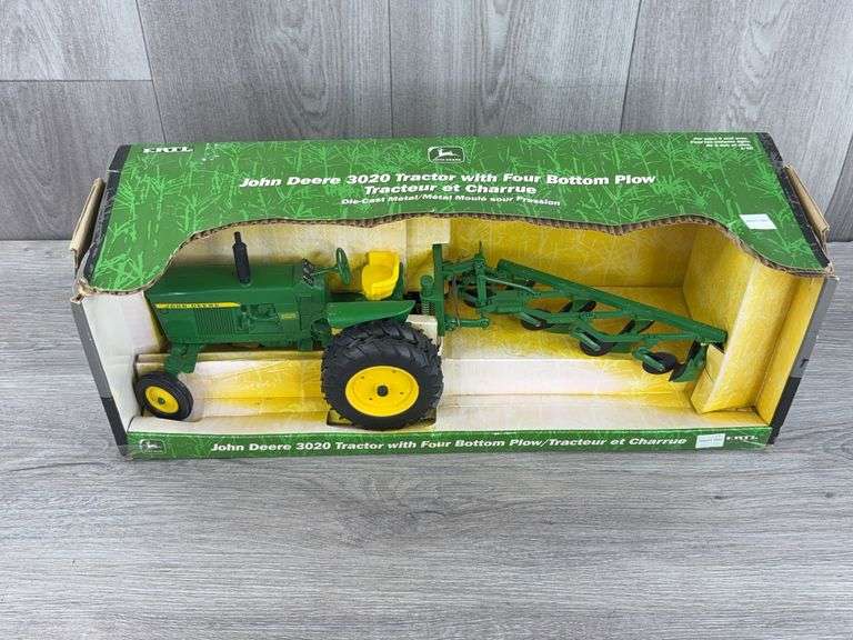John Deere 3020 WF Duals W/4 Bottom Plow, 1/16