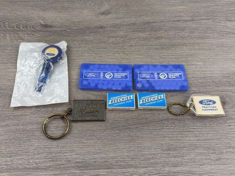 Ford Keychains, Twist-Free ID, Chewing Gum & Breath Mints