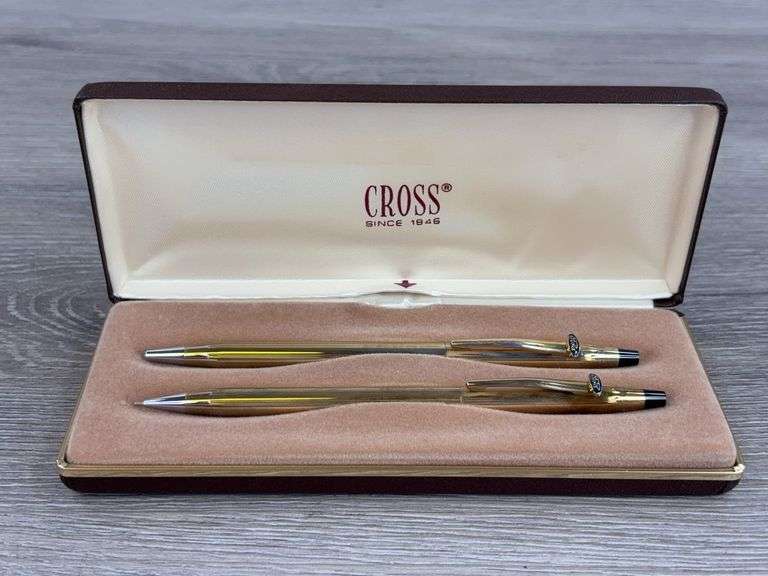 Ford Cross Pen/Pencil Set, 10KT. Gold Filled