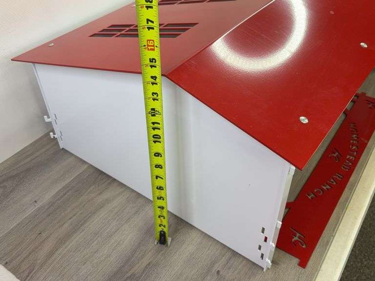 Custom Homestead Ranch Metal Barn, 35 3/4”Wx24 1/2”Dx14 1/2”H