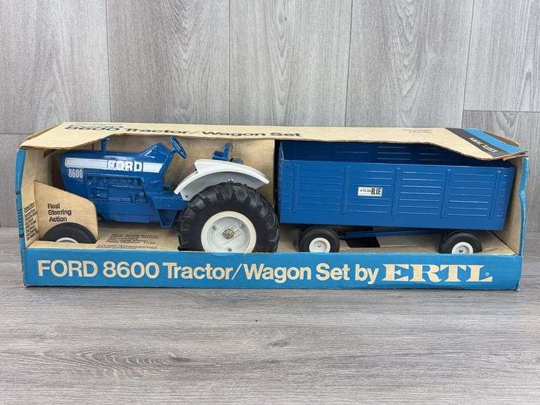 Ford 8600 WF Tractor/Wagon Set, 1/12, Ertl Toys, Stock #807
