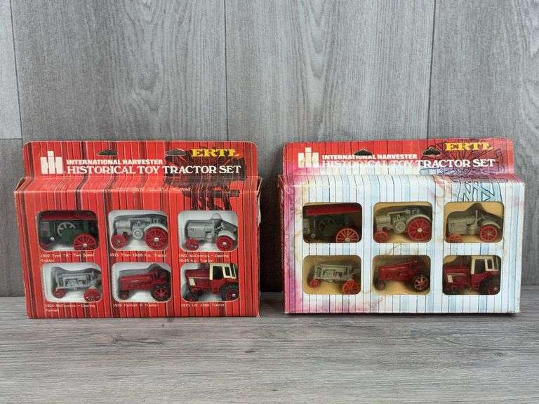 2 International Historical Toy Tractor Sets, 1/64, Ertl