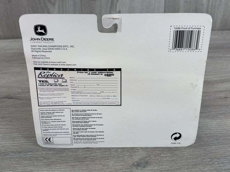 John Deere 630 W/Mounted Picker & Flarebox Wagon, 1/64