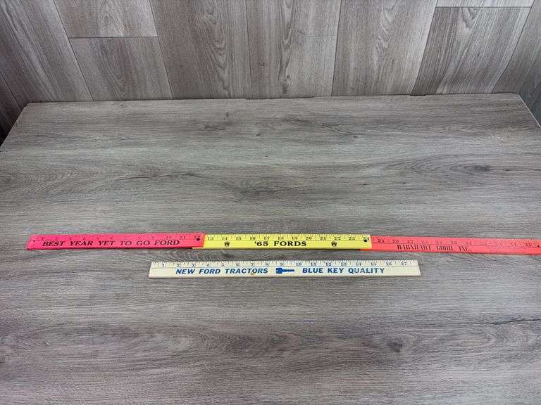 Barnhart Good, Inc. Folding Yardstick & New Ford Tractors 18” Ruler