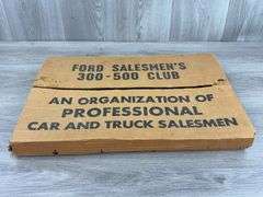 Ford Salesmen’s 300-500 Club Wood Cutting Board, 20”x14”
