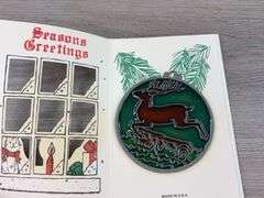 3 Happy Holidays Cards & Stained Glass Christmas Ornaments