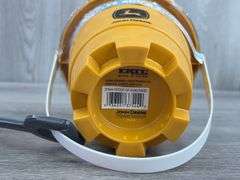 John Deere 2 Vehicles & Shovel Set In Bucket