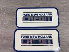 2 Ford New Holland Credit Decals, 8 7/8”Wx4 3/8”H