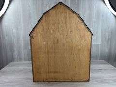 2 Wood Barn Display Cases, 18”Wx24”Hx3”D