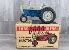 Ford 6000 NF Diesel, 1/12, Hubley, Mighty-Metal, 3 PT.