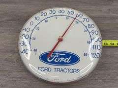 Ford Tractor Thermometer, 12” Diameter