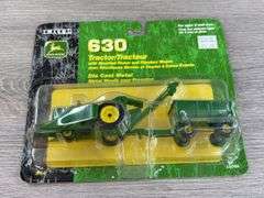 John Deere 630 W/Mounted Picker & Flarebox Wagon, 1/64