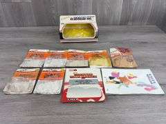 Empty Ertl Tractor & Farm Set Boxes, 1/64, 1982 Ertl Replicas Booklet