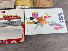 Empty Ertl Tractor & Farm Set Boxes, 1/64, 1982 Ertl Replicas Booklet