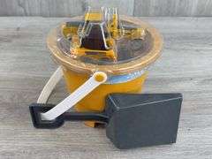 John Deere 2 Vehicles & Shovel Set In Bucket