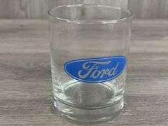 4 Ford Drinking Glasses, 4 1/8”H