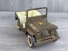 Tonka Army Jeep, 9 3/4”