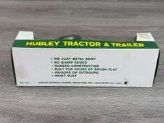Hubley Mighty-Mite Tractor & Trailer, 10”, Original Box