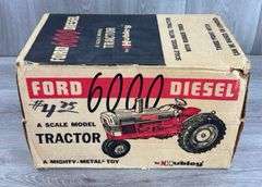 Ford 6000 NF Diesel, 1/12, Hubley, Mighty-Metal, 3 PT.