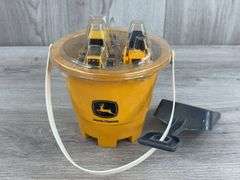 John Deere 2 Vehicle & Shovel In Bucket Set