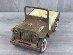 Tonka Army Jeep, 9 3/4”