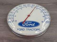 Ford Tractor Thermometer, 12” Diameter