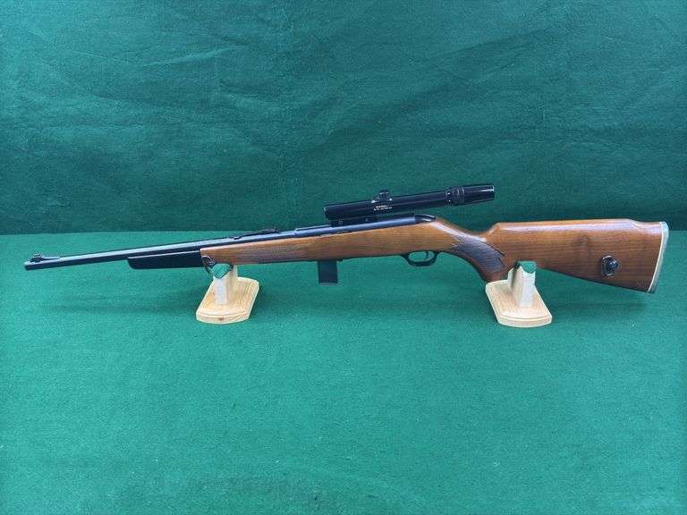 O.F. Mossberg & Sons Model 353 .22 Long Rifle, AC-KRO-GRUV, Semi-Auto, Serial #501665, Bushnell 3x-7x Custom .22 Scope, 18” Barrel