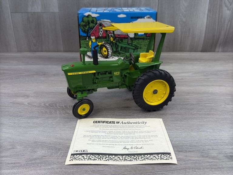 John Deere 4010 WF ROPS, 1/16, 1993 NFTS, Toy Farmer
