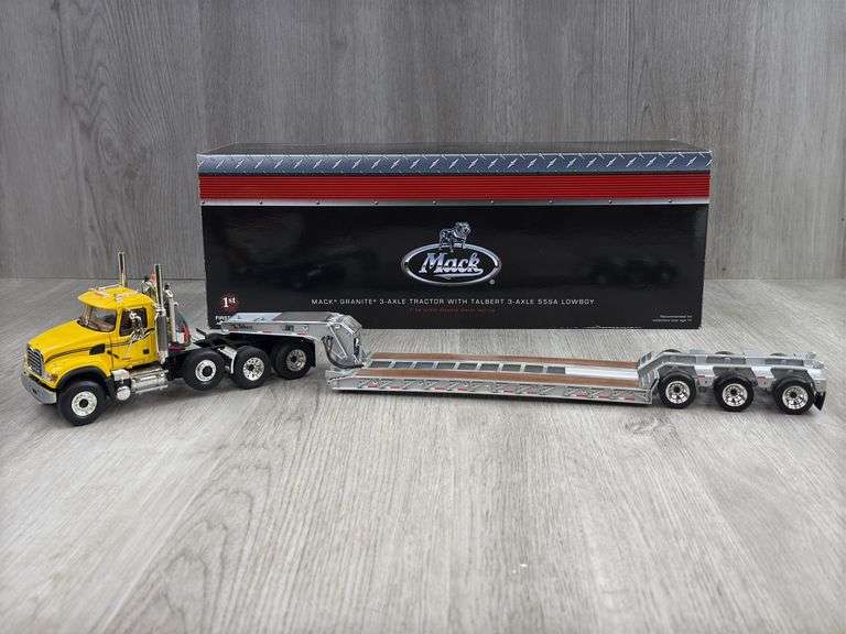 Mack Granite 3-Axle W/Talbert 3-Axle 55SA Lowboy, 1/34