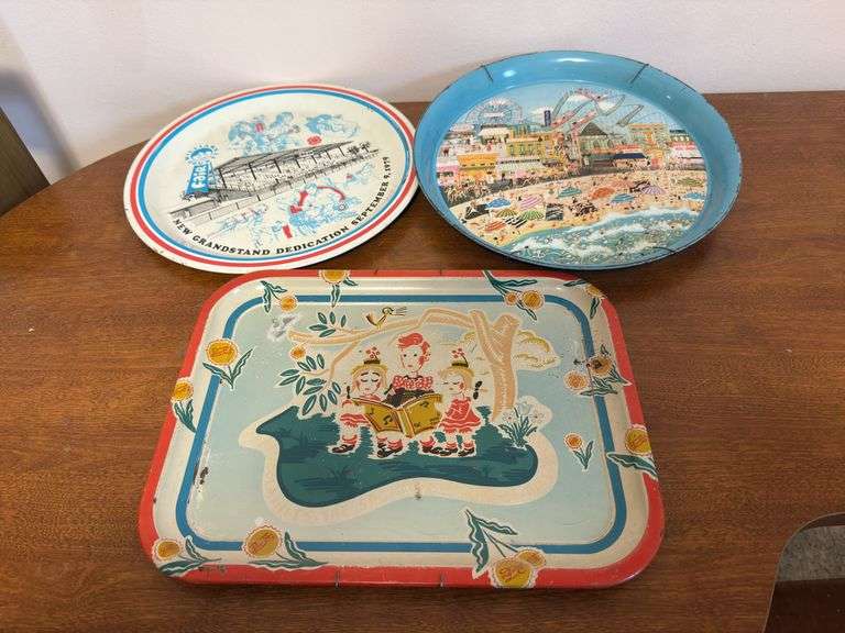 Pepsi-Cola & Williams County Fair Metal Trays