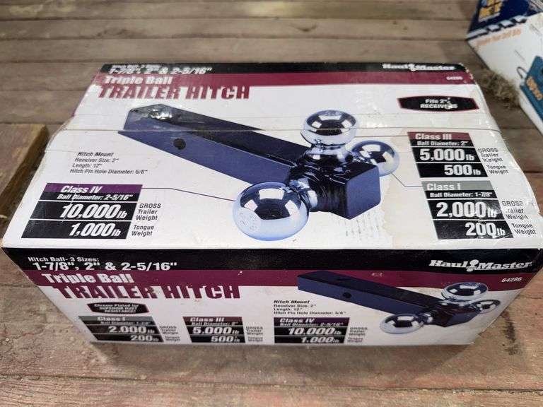 Haul Master Triple Ball Trailer Hitch, 1 7/8”, 2” & 2 5/16”