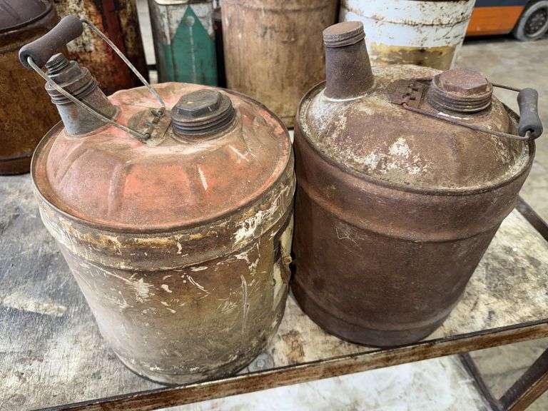 2-5 Gallon Metal Cans