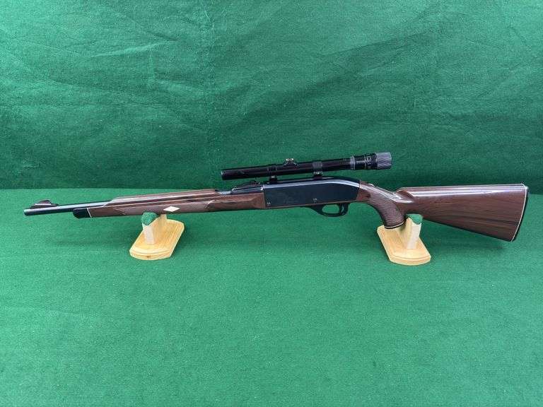 Remington Nylon Model 66, .22 Long Rifle, Serial #2280132, 19” Barrel, Weaver V22-A Scope-Missing Caps