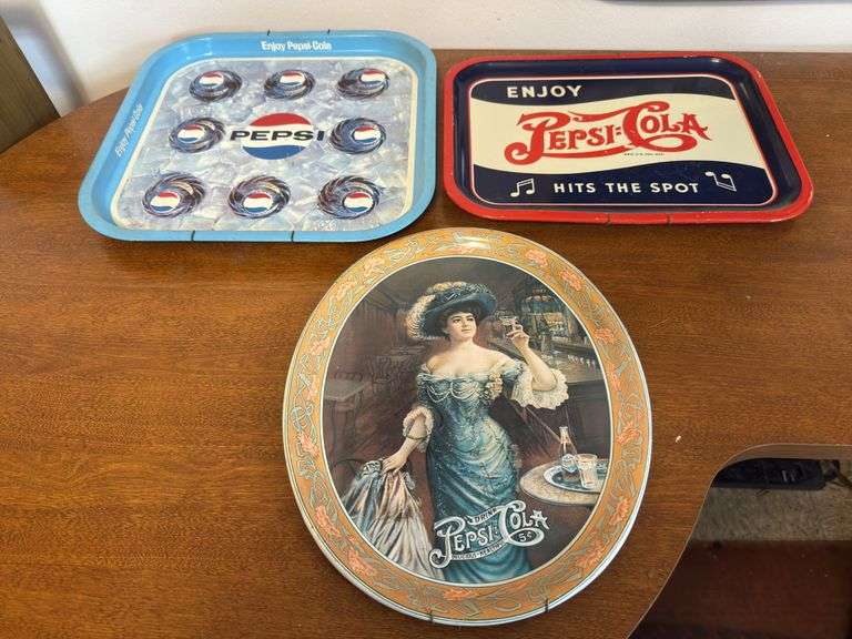 Pepsi-Cola Metal Trays