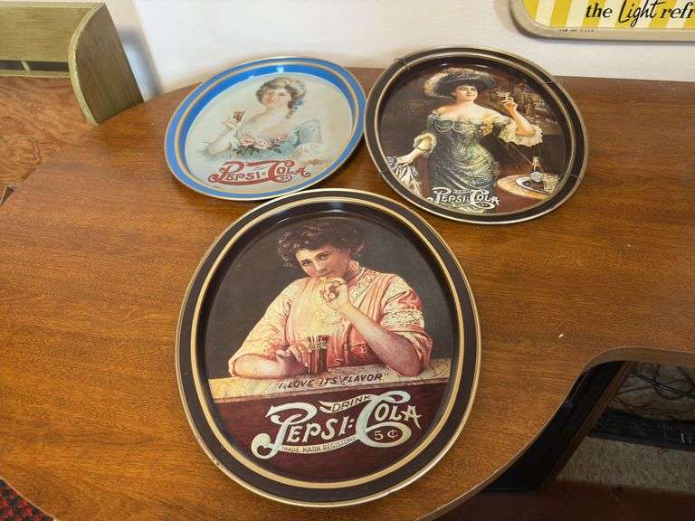 Pepsi-Cola Metal Trays