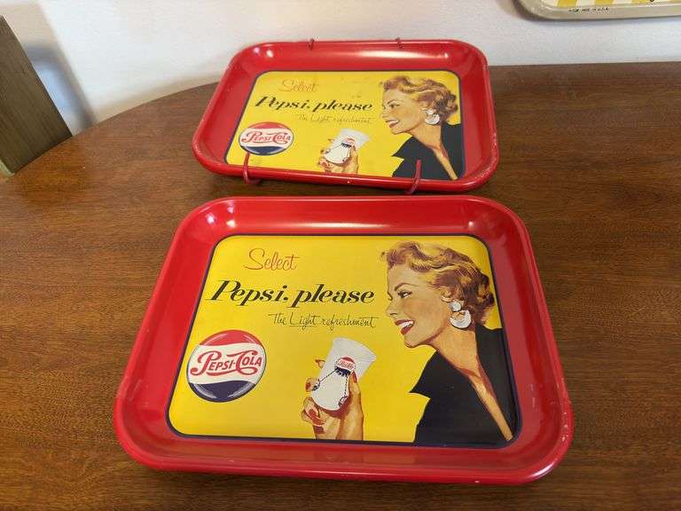 Pepsi-Cola Metal Trays