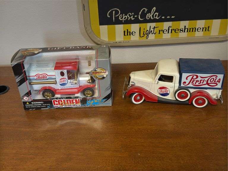 Pepsi-Cola Delivery Vans, 1 Is Bank